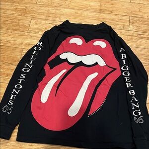 Rolling Stones Black Long Sleeve Shirt From A Bigger Bang Tour 2005-2006